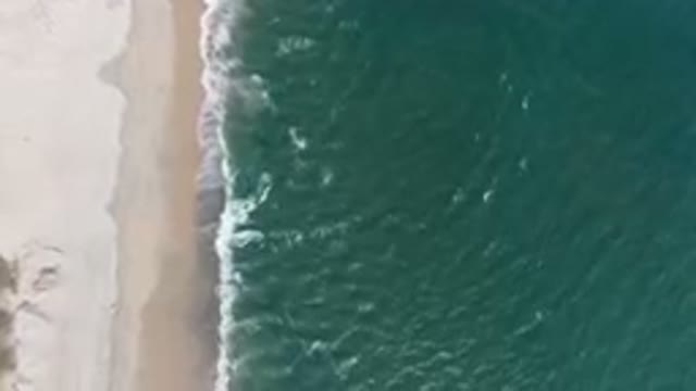SAN JOSE DEL CABO BCS MEXICO-2023: Aerial Beach With A Couple Of People On A Surfboard