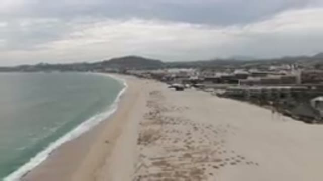SAN JOSE DEL CABO BCS MEXICO-2023: Beach With A Lot Of Sand And Water