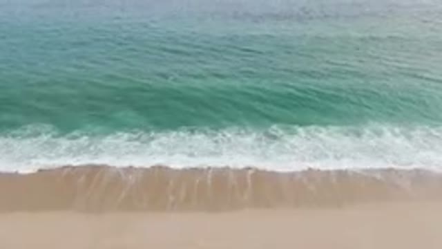 SAN JOSE DEL CABO BCS MEXICO-2023: Beach With A Surfboard In The Water