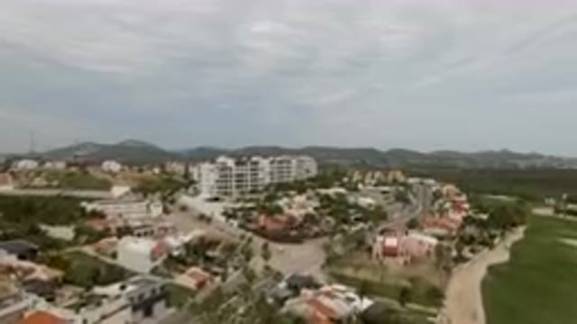 SAN JOSE DEL CABO BCS MEXICO-2023: Aerial View of City With Golf Course