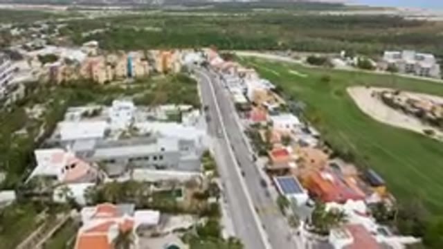 SAN JOSE DEL CABO BCS MEXICO-2023: Aerial Golf Course And Cityscape
