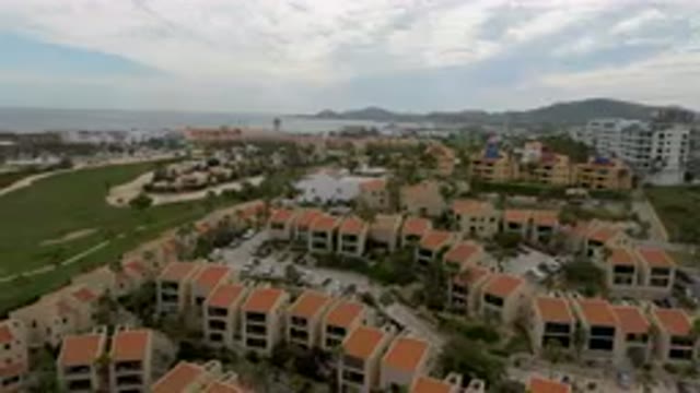 SAN JOSE DEL CABO BCS MEXICO-2023: Aerial Residential Area With A Golf Course