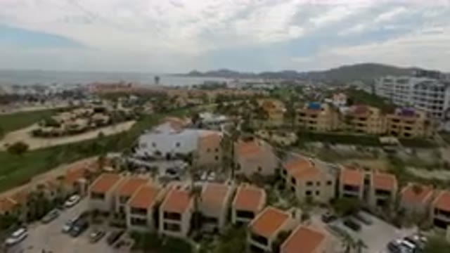 SAN JOSE DEL CABO BCS MEXICO-2023: Aerial View of Golf Course and Beach
