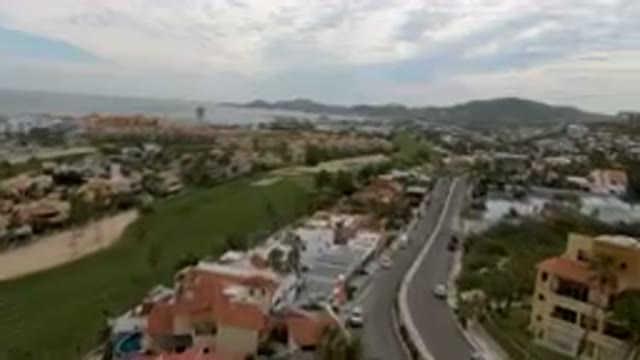 SAN JOSE DEL CABO BCS MEXICO-2023: Aerial City With A Golf Course And A Golf