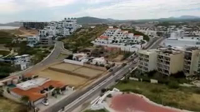 SAN JOSE DEL CABO BCS MEXICO-2023: Aerial Residential Area With A Soccer Field
