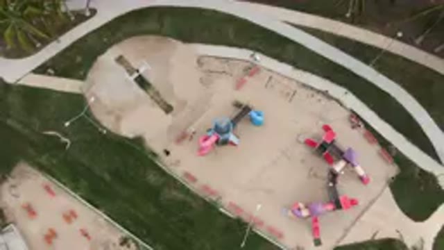 SAN JOSE DEL CABO BCS MEXICO-2023: Aerial Playground With A Sand Pit And A Slide