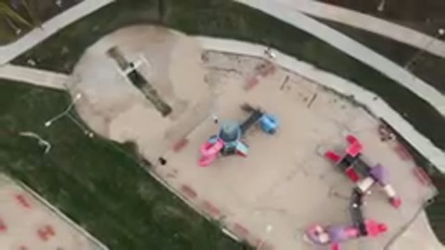 SAN JOSE DEL CABO BCS MEXICO-2023: Aerial Playground With A Sand Pit And A Slide