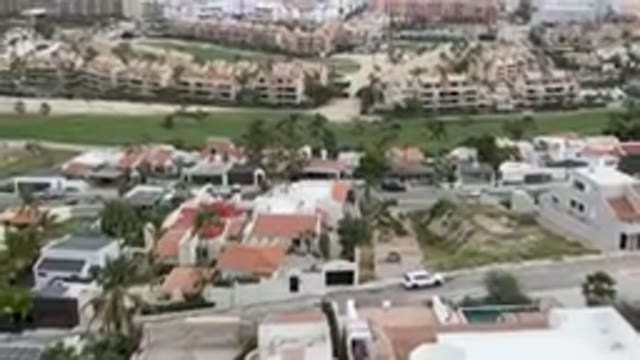 SAN JOSE DEL CABO BCS MEXICO-2023: Aerial Residential Area With A Golf Course