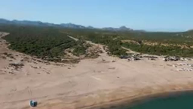 LOS FRAILES BCS MEXICO-2023: Beach With A Lot Of Tents And Trees