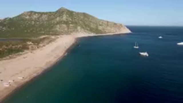 LOS FRAILES BCS MEXICO-2023: Many Boats in the Water Near the Beach