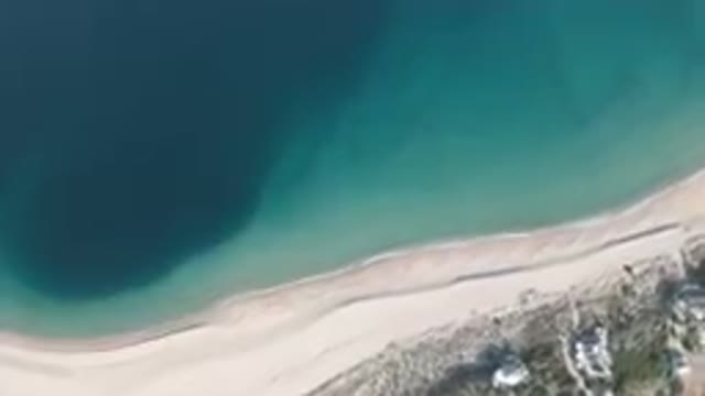 LOS FRAILES BCS MEXICO-2023: Aerial Beach And A Body Of Water
