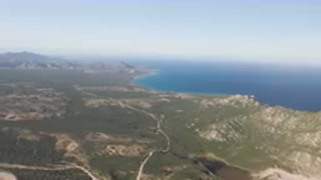 LOS FRAILES BCS MEXICO-2023: Large Body Of Water From A Plane