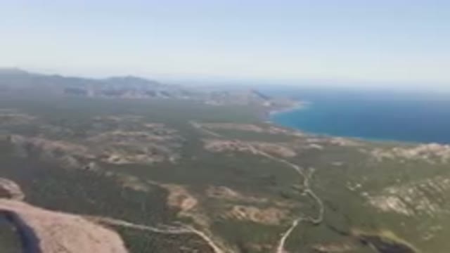 LOS FRAILES BCS MEXICO-2023: Scenic Coastal View from Helicopter
