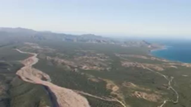 LOS FRAILES BCS MEXICO-2023: Winding Road In The Middle Of A Mountainous Area