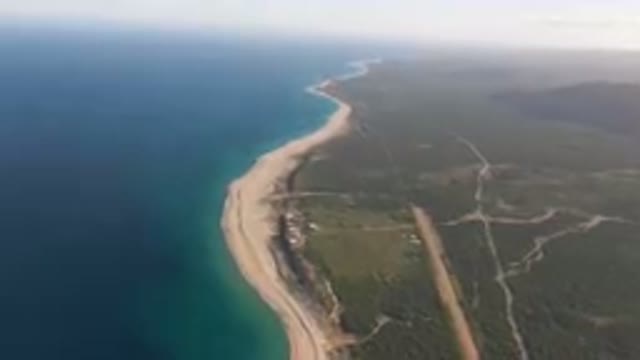 LOS FRAILES BCS MEXICO-2023: Aerial Beach And A Body Of Water