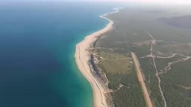 LOS FRAILES BCS MEXICO-2023: Aerial Beach And A Body Of Water