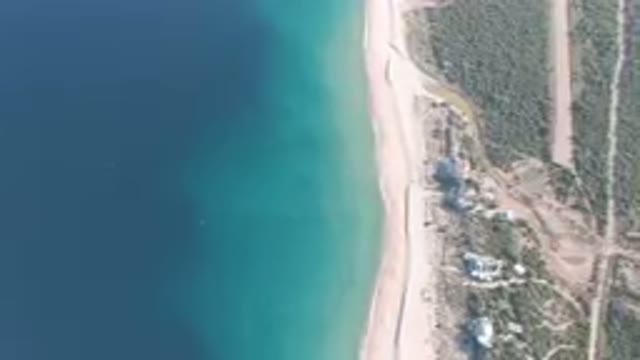 LOS FRAILES BCS MEXICO-2023: Aerial Beach And A Body Of Water