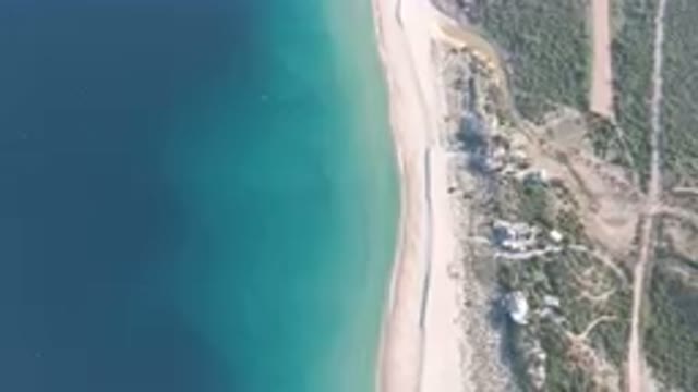 LOS FRAILES BCS MEXICO-2023: Aerial Beach And A Body Of Water