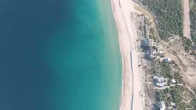 LOS FRAILES BCS MEXICO-2023: Aerial Beach And A Body Of Water