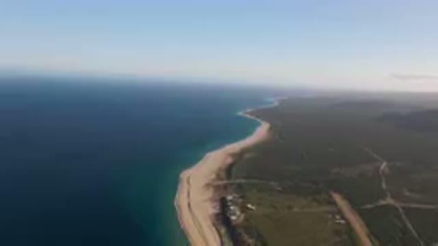 LOS FRAILES BCS MEXICO-2023: Aerial Beach And A Body Of Water