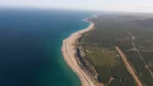 LOS FRAILES BCS MEXICO-2023: Aerial Beach And A Body Of Water