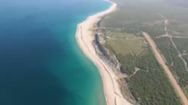 LOS FRAILES BCS MEXICO-2023: Aerial Beach And A Body Of Water
