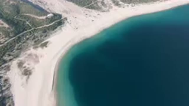 LOS FRAILES BCS MEXICO-2023: Aerial Beach And A Body Of Water
