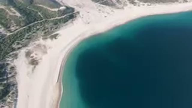 LOS FRAILES BCS MEXICO-2023: Aerial Beach And A Body Of Water