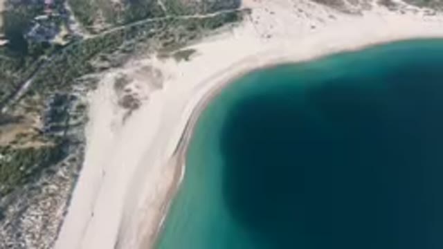 LOS FRAILES BCS MEXICO-2023: Aerial Beach And A Body Of Water