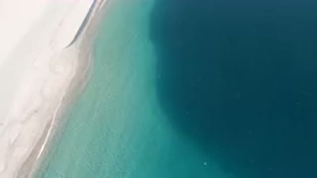 LOS FRAILES BCS MEXICO-2023: Aerial Beach With A Boat And A Body Of Water