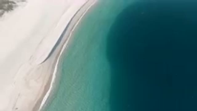 LOS FRAILES BCS MEXICO-2023: Aerial Beach With A Blue Body Of Water