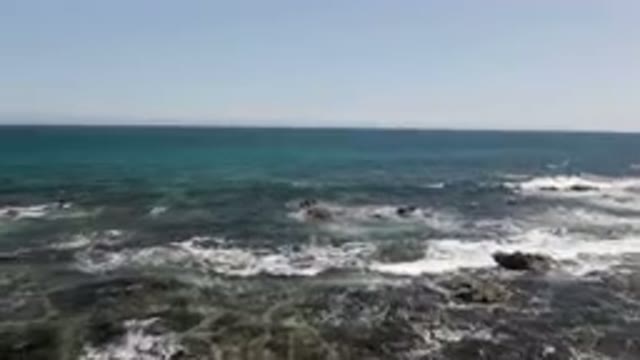 SHIPWRECKS BEACH LOS CABOS BCS MEXICO-2023: View Of The Ocean From A Cliff On A