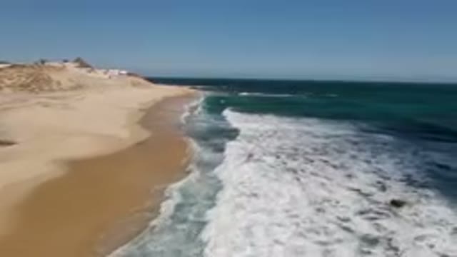 SHIPWRECKS BEACH LOS CABOS BCS MEXICO-2023: Beach With Waves Coming In