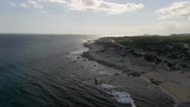 SHIPWRECKS BEACH LOS CABOS BCS MEXICO-2023: Beach and Cliff From a Helicopter