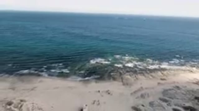 SHIPWRECKS BEACH LOS CABOS BCS MEXICO-2023: Aerial View of Beach With Boat in Water