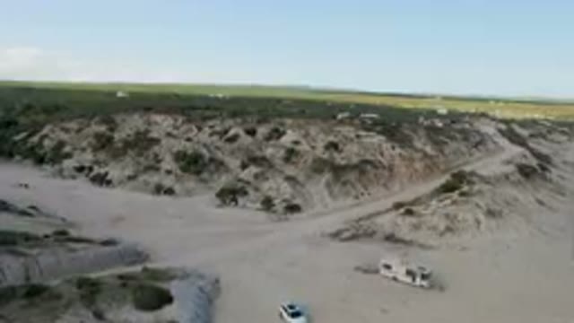 SHIPWRECKS BEACH LOS CABOS BCS MEXICO-2023: Truck Driving Down the Road