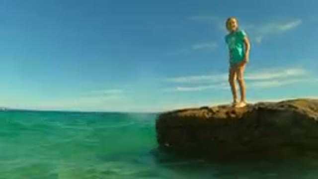 PALMILLA BCS MEXICO-2023: Girl Alone on a Rock in the Ocean