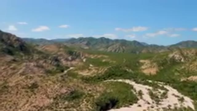 CABO PULMO BCS MEXICO-2023: Mountains With A Winding Road In The Middle Of Them