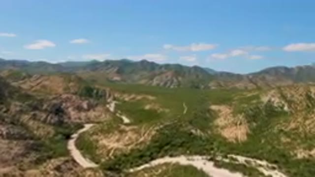 CABO PULMO BCS MEXICO-2023: Mountains With A Winding Road In The Middle Of Them