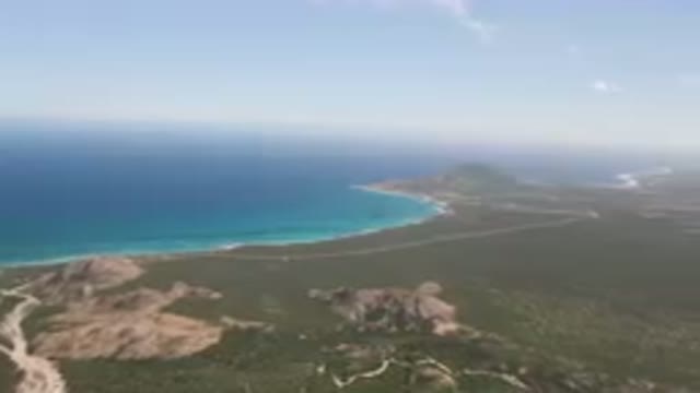 CABO PULMO BCS MEXICO-2023: Beach And A Body Of Water From A Plane