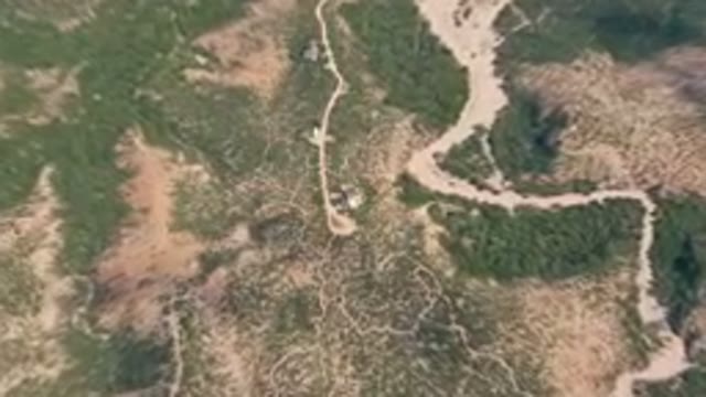 CABO PULMO BCS MEXICO-2023: Aerial Shot of Back Country Roads and Trails