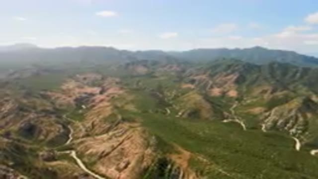 CABO PULMO BCS MEXICO-2023: Mountains With A Winding Road In The Middle Of Them