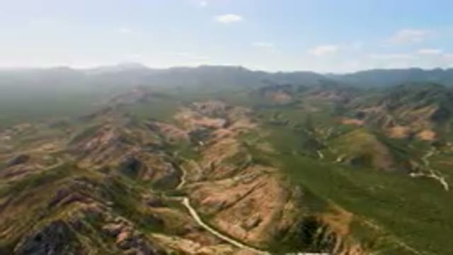 CABO PULMO BCS MEXICO-2023: Mountains With A Winding Road In The Middle Of Them