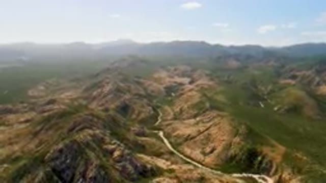 CABO PULMO BCS MEXICO-2023: Mountains With A Winding Road In The Middle Of Them