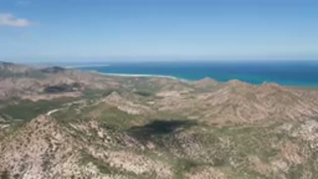CABO PULMO BCS MEXICO-2023: Mountains With A View Of The Ocean And A Beach