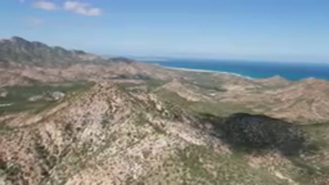 CABO PULMO BCS MEXICO-2023: Mountains With A View Of The Ocean And A Beach