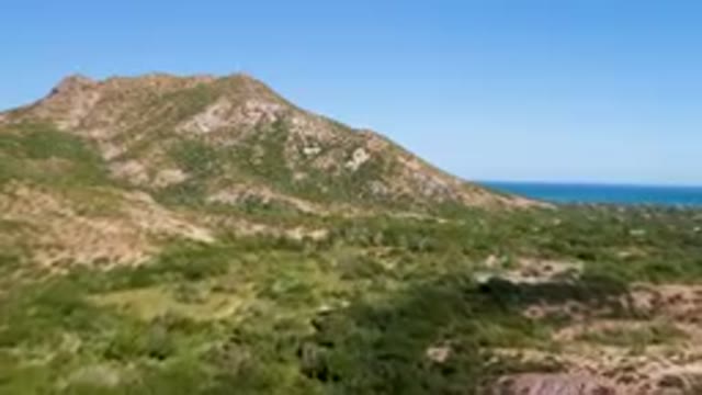 CABO PULMO BCS MEXICO-2023: Mountains With A Small House In The Middle Of Them