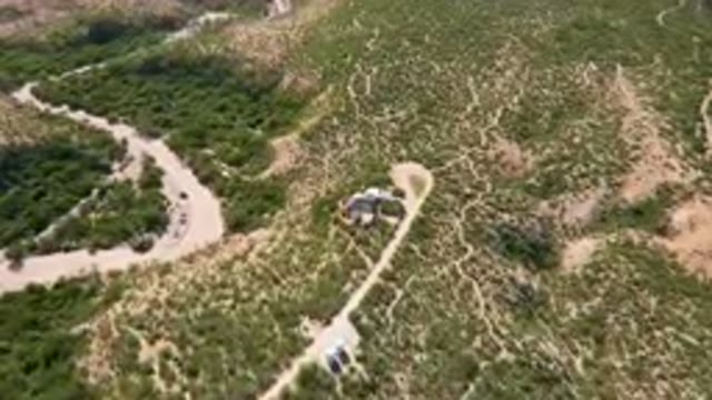 CABO PULMO BCS MEXICO-2023: Aerial House In The Middle Of A Field