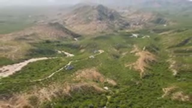CABO PULMO BCS MEXICO-2023: Aerial Winding Road in the Mountains with a River