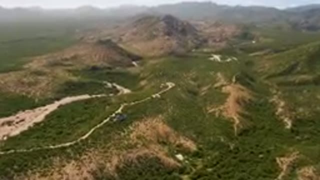 CABO PULMO BCS MEXICO-2023: Winding Road In The Middle Of A Mountain